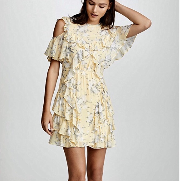 Rebecca Taylor Dresses & Skirts - REBECCA TAYLOR OpenShoulderLemonDress